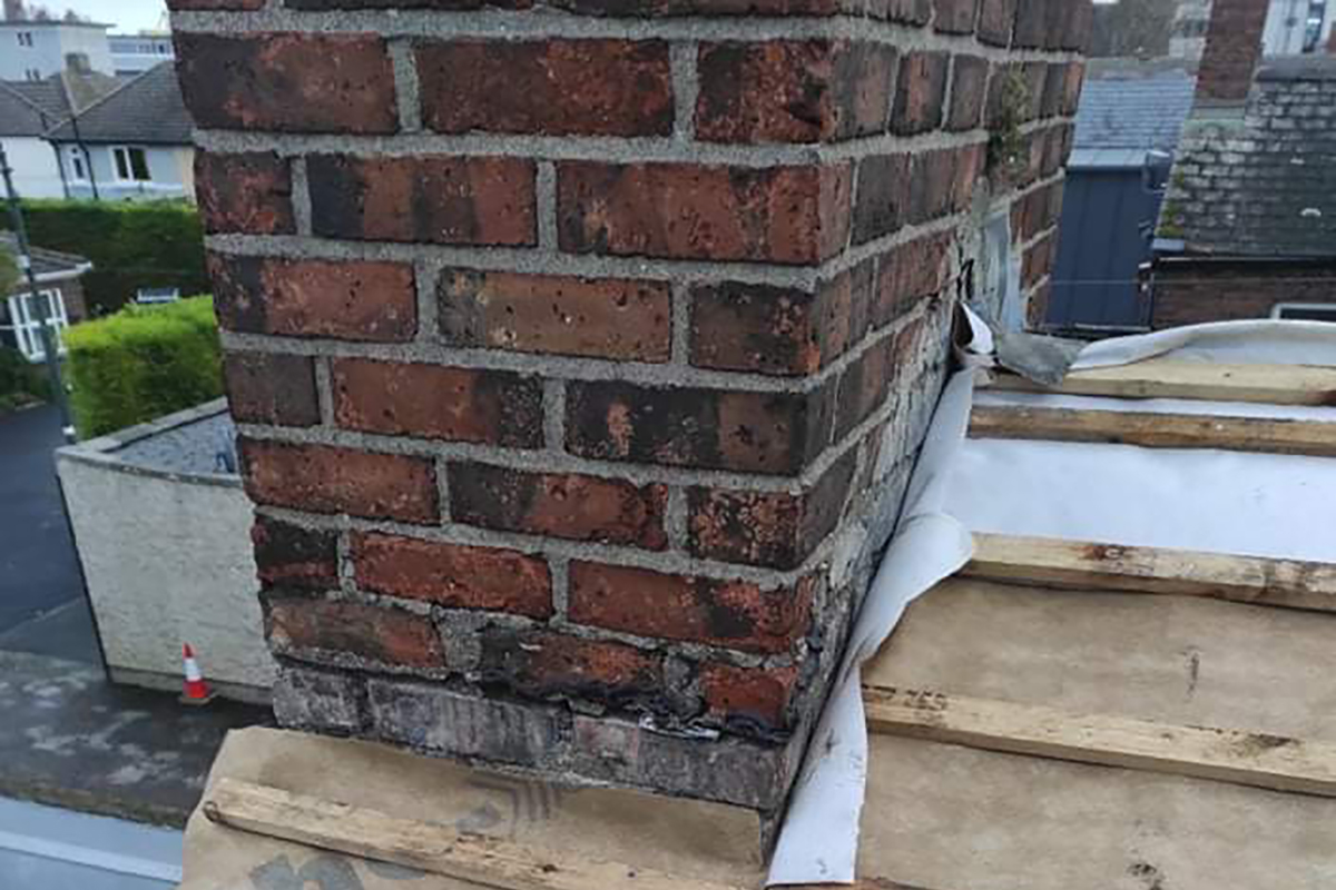 Chimney repair in Dublin home