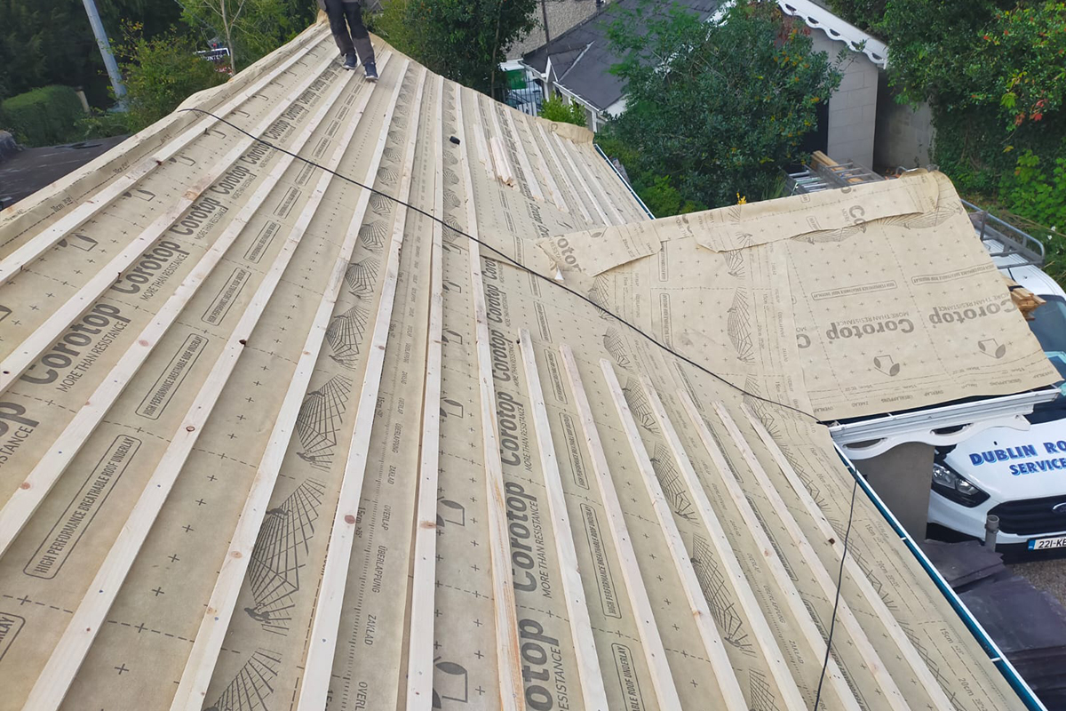 Completed roof replacement in Churchtown Dublin