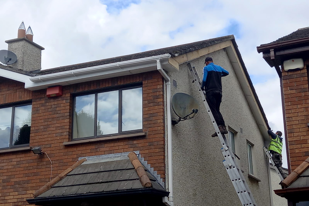 Completed fascia and soffit installation in Dublin